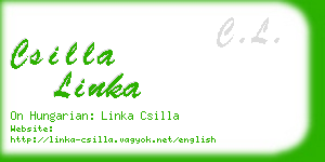 csilla linka business card